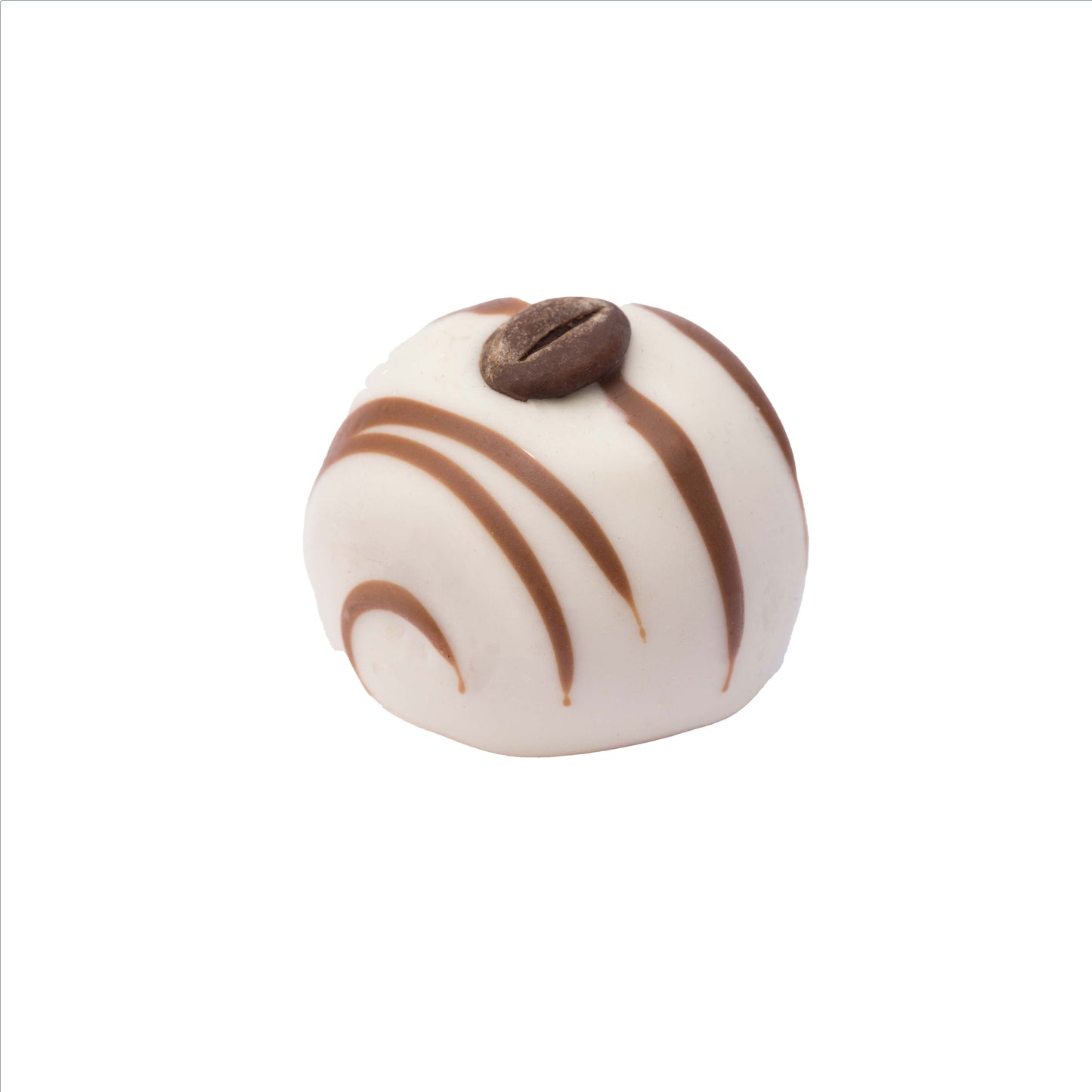 Caffé Latte ízű marcipán desszert. Caffé Latte-flavored marzipan dessert. Marzipandessert mit Caffé Latte-Geschmack.