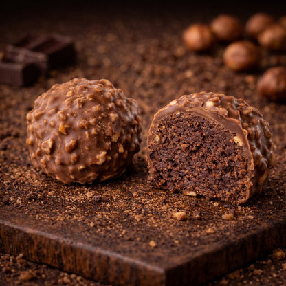 Ferrero marcipán desszert. Ferrero marzipan dessert. Ferrero-Marzipandessert.